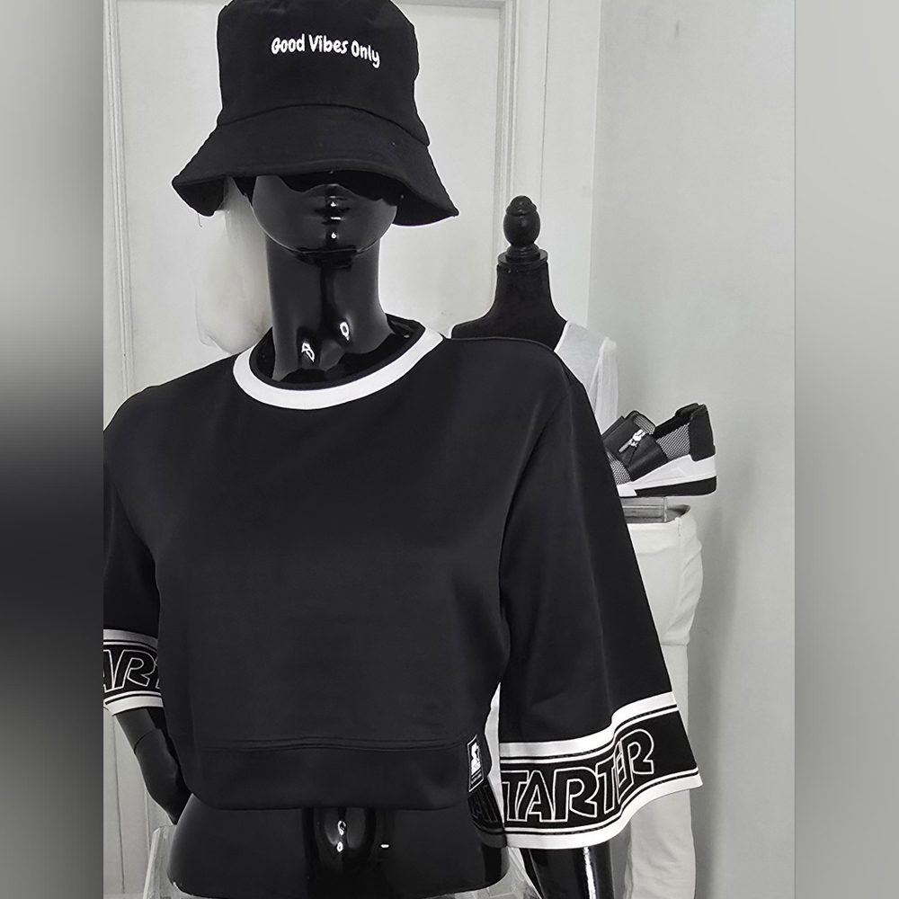 Starter Black Label Crop Top Small